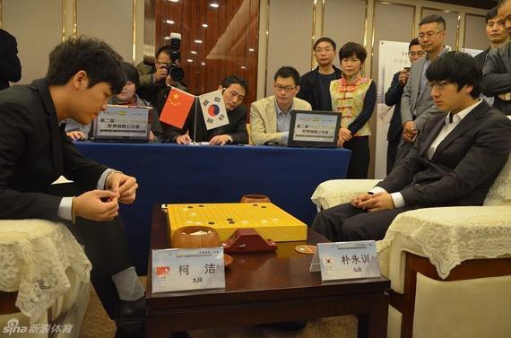 梦百合杯柯洁1-0朴永训 李世石屠龙安成浚