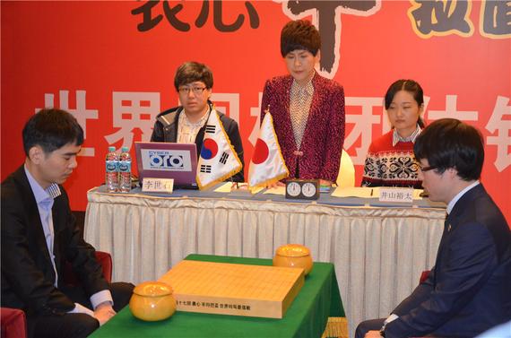 【在线棋谱】农心杯李世石击败井山迎三连胜 将与柯洁争冠