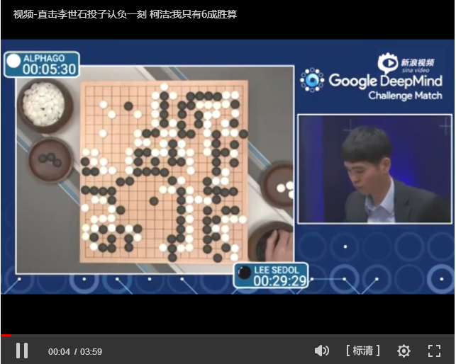 视频-直击李世石投子认负一刻 柯洁:我只有6成胜算